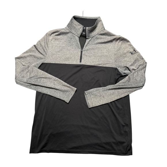 Under Armour Other - Under Armour Men's Golf 1/4 Zip‎ Pullover Loose Fit Gray Black MD